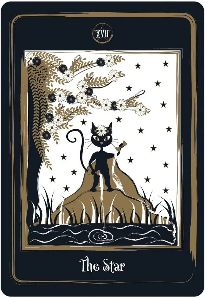 Golden Black Cat Tarot